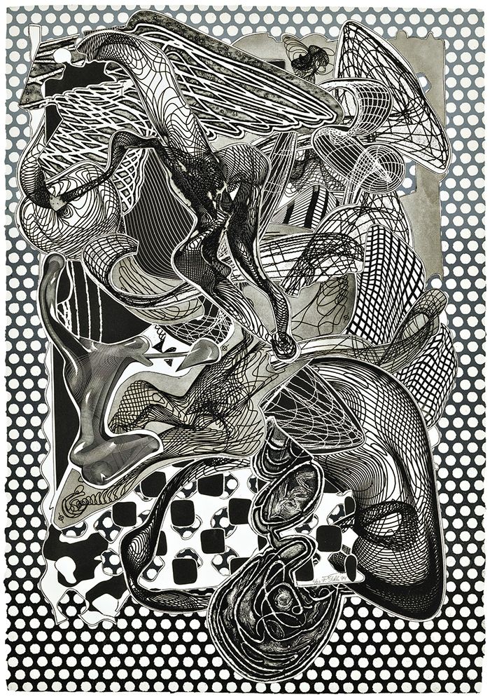 Serigrafía Stella - Riallaro (Black and White), from the Imaginary Places Series