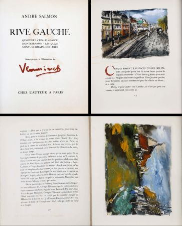 Libro Ilustrado Vlaminck - RIVE GAUCHE. 15 compositions gravées et coloriées (1951)