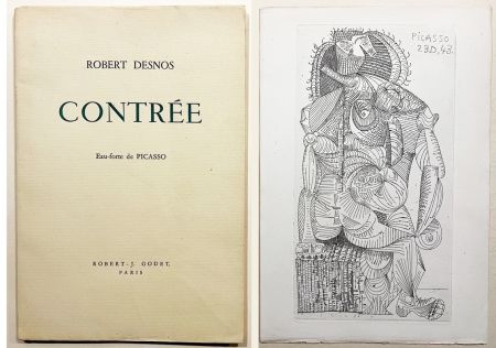 Libro Ilustrado Picasso - Robert Desnos. CONTRÉE. 