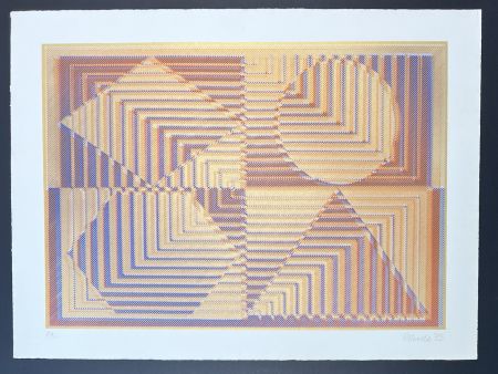 Serigrafía Polesello - Rogelio Polesello (1939-2014) - Agata - Screen printing on BFK Rives paper - 1975