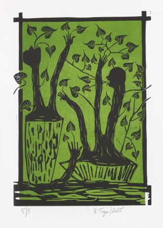 Linograbado Toguo - Roots 1