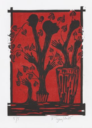 Linograbado Toguo - Roots 2