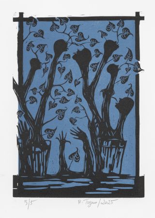Linograbado Toguo - Roots 4