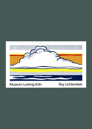 Serigrafía Lichtenstein - Roy Lichtenstein: 'Cloud and Sea' 1989 Offset-serigraph