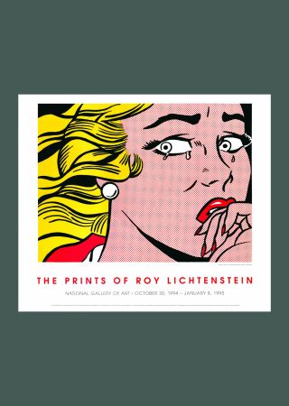 Litografía Lichtenstein - Roy Lichtenstein: 'Crying Girl' 1994 Offset-lithograph