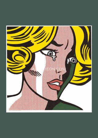 Litografía Lichtenstein - Roy Lichtenstein: 'Frightened Girl' 1984 Offset-lithograph