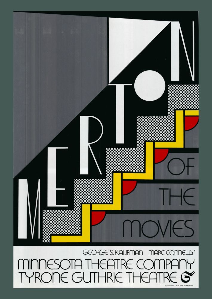 Serigrafía Lichtenstein - Roy Lichtenstein: 'Merton Of The Movies' 1968 Silverfoil-serigraph