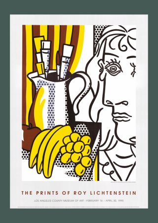 Litografía Lichtenstein - Roy Lichtenstein: 'Still Life with Picasso' 1995 Offset-lithograph