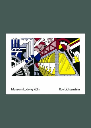 Serigrafía Lichtenstein - Roy Lichtenstein: 'Study for Preparedness' 1989 Offset-serigraph