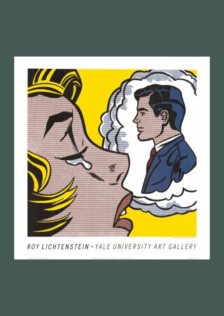 Litografía Lichtenstein - Roy Lichtenstein: 'Thinking of Him' 1991 Offset-lithograph