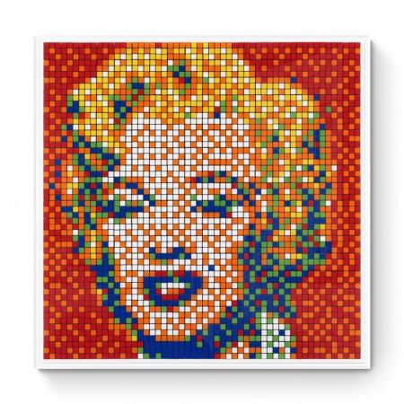 Estampa Numérica Invader - Rubik Shot Red Marilyn