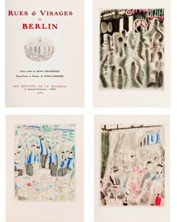 Libro Ilustrado Laborde - RUES ET VISAGES DE BERLIN. Ex avec suite (36 gravures) (1930)