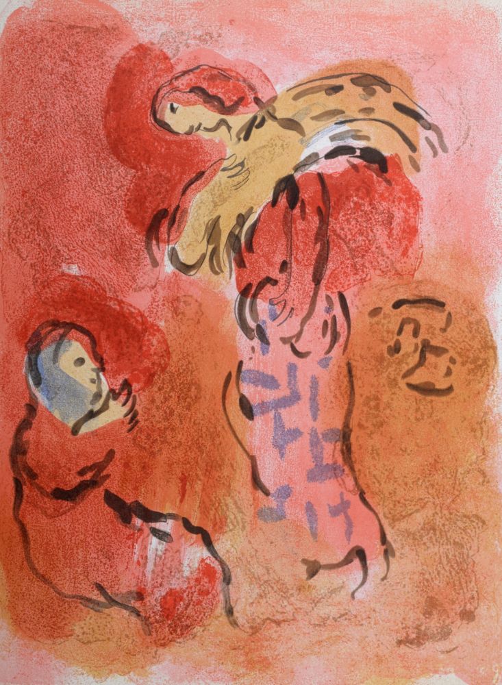 Litografía Chagall - Ruth glaneuse, 1960