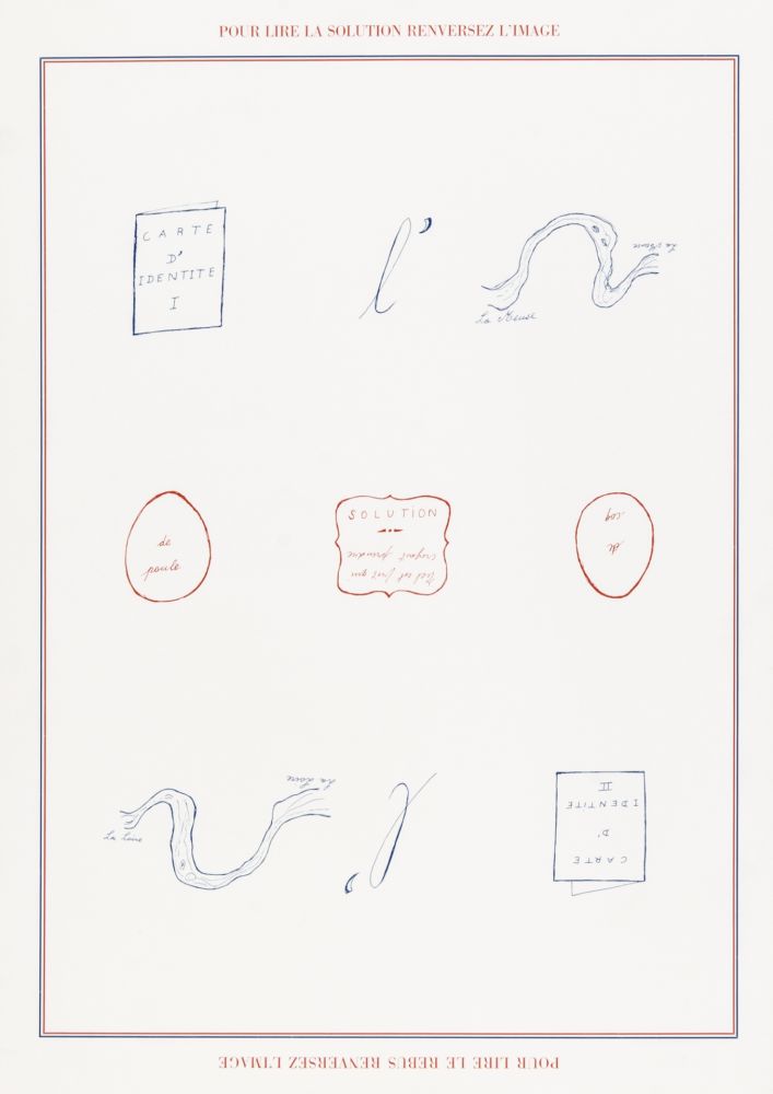 Serigrafía Broodthaers - Rébus