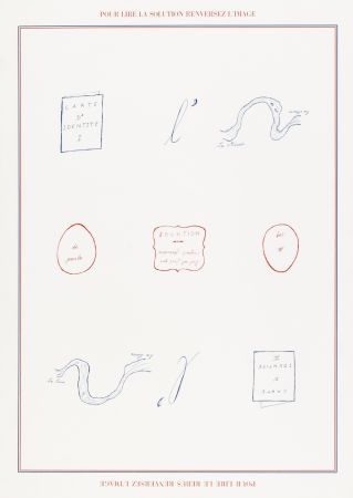 Serigrafía Broodthaers - Rébus