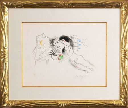 Litografía Chagall - Rêve familier (Familiar Dream)