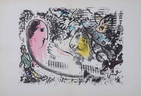 Litografía Chagall - Rêverie,