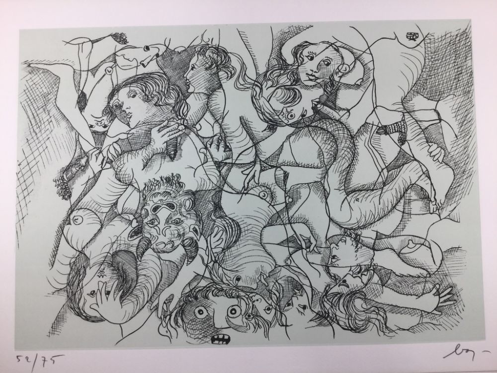Aguafuerte Baj - Sade in Italy - complete folder ( 8 erotic etchings )
