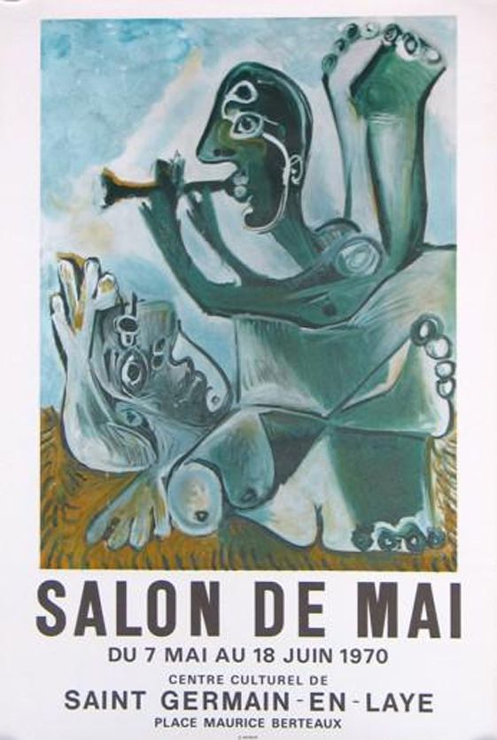 Litografía Picasso - '' Salon de Mai ''