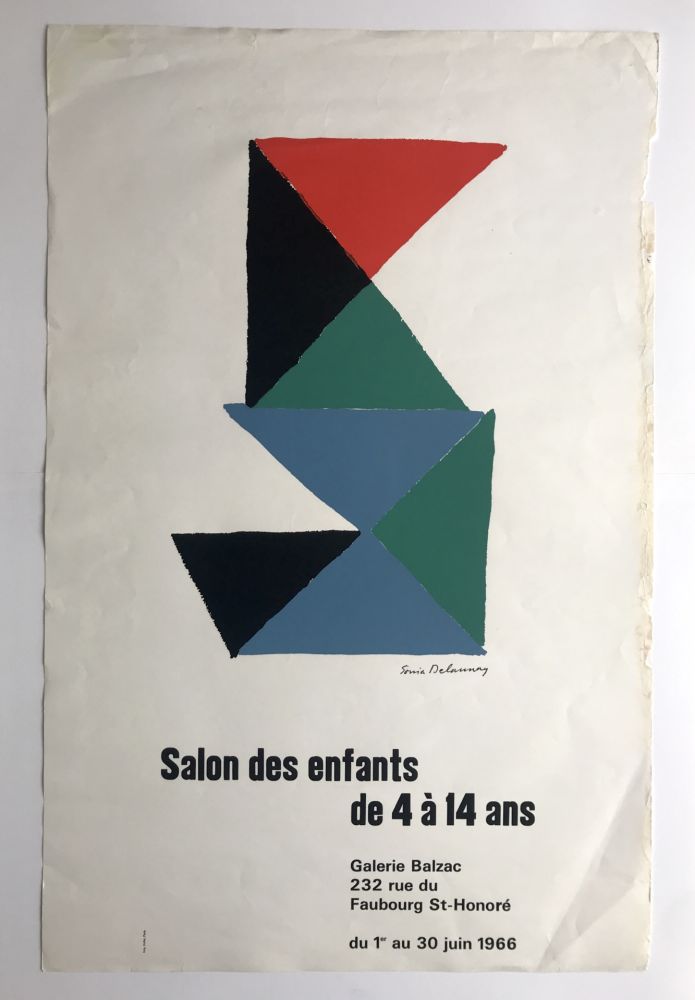 Serigrafía Delaunay - Salon des enfants de 4 à 14 ans / Galerie Balzac