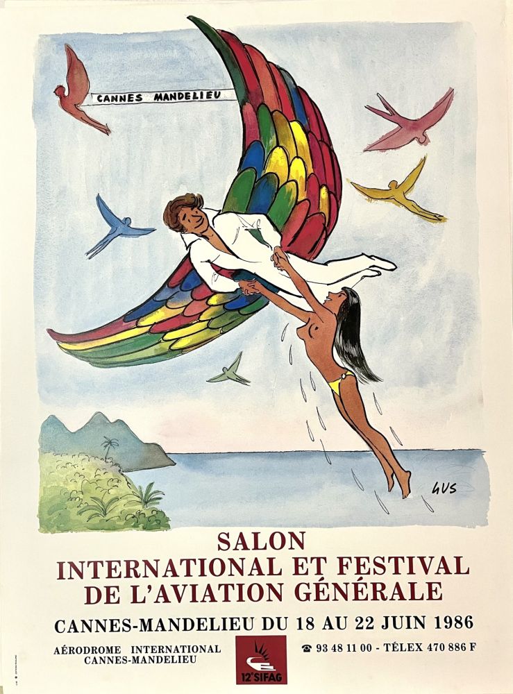 Cartel Gus - Salon International et Festival de l'Aviation Générale