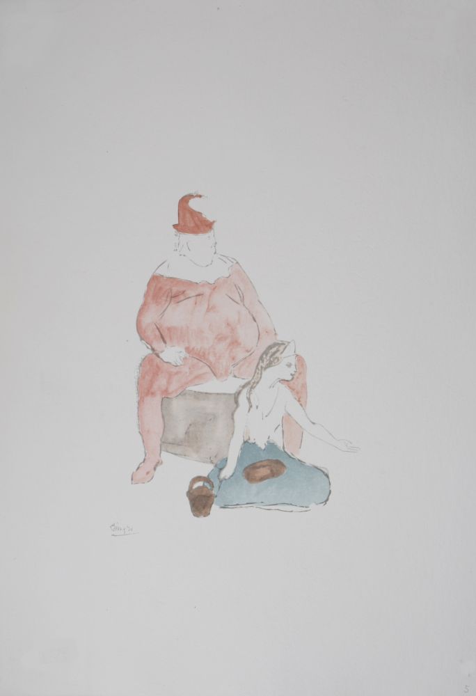 Litografía Picasso (After) - Saltimbanque, 1946