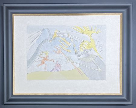 Punta Seca Dali - Salvador Dalì (1904-1989) - The Elephant and Jupiter's Monkey - Drypoint etching with stencil - 1974