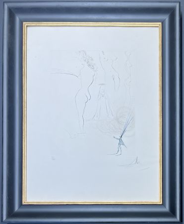 Punta Seca Dali - Salvador Dalì (1904 - 1989) - Femmes surrèalistes - Drypoint etching on wove paper - 1974