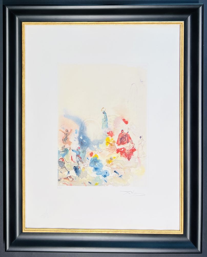 Grabado Dali - Salvador Dalí (1904-1989) - Seven-colour aquatint etching on paper - 1974