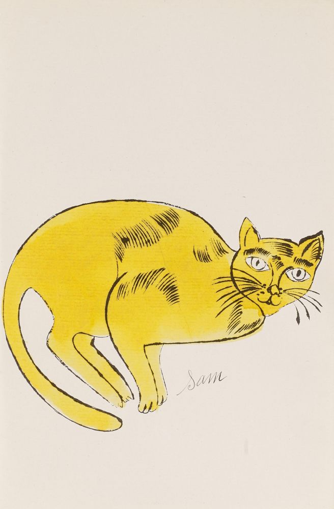 Litografía Warhol - Sam (From 25 Cats named Sam and one blue Pussy, FS IV. 67A.)