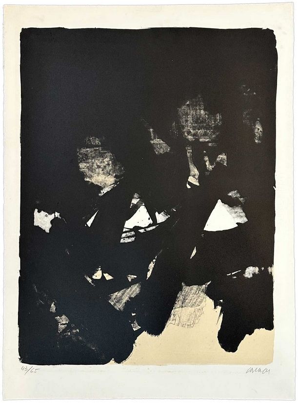 Litografía Soulages - Sans titre