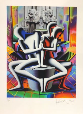 Serigrafía Kostabi - Sans titre 