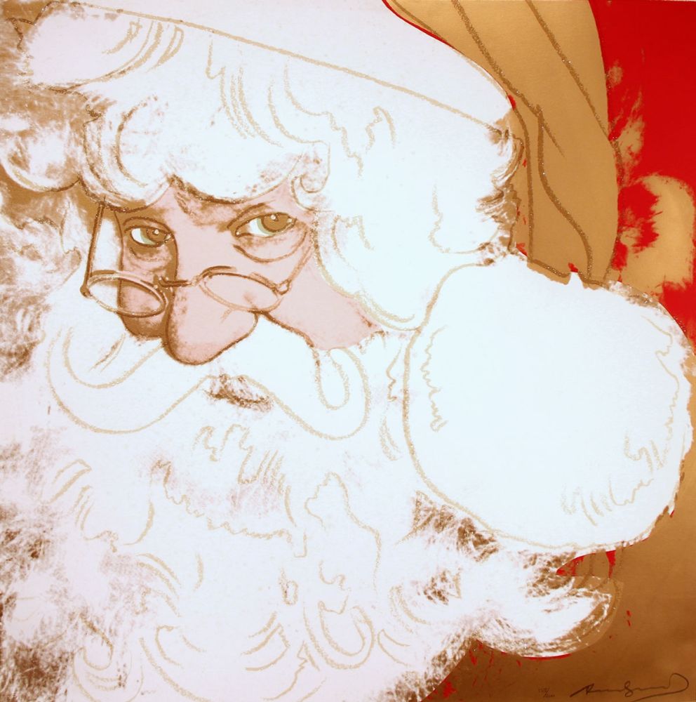 Serigrafía Warhol - Santa Claus