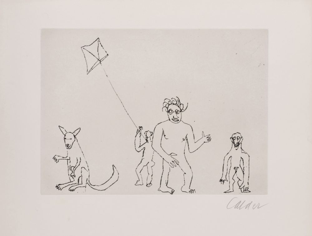 Grabado Calder - Santa Claus VII