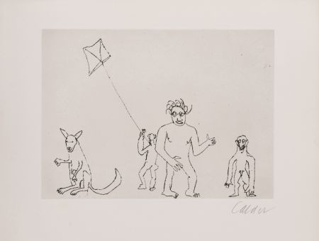 Grabado Calder - Santa Claus VII