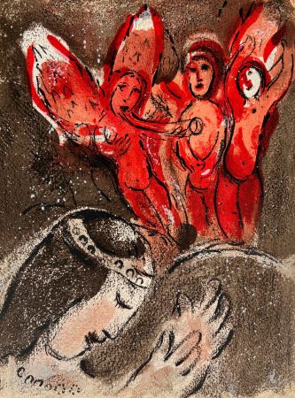Litografía Chagall - Sarah And Abimelech