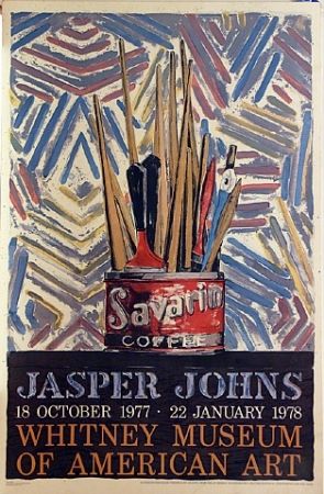 Litografía Johns - Savarin, Jasper Johns, 18 October 1977 to 22 January 1978