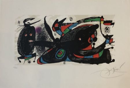 Litografía Miró - Sculpteur 