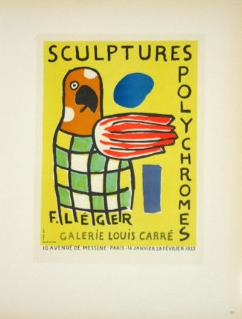 Litografía Leger - Sculptures Polychromes