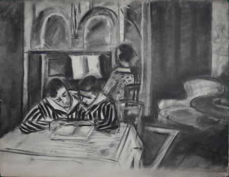 Litografía Matisse - Scène d'intérieur, 1933 