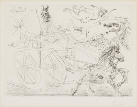 Grabado Picasso - Scène mythologique