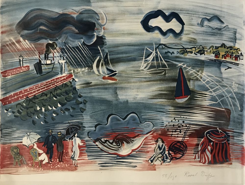 Litografía Dufy - Seaside