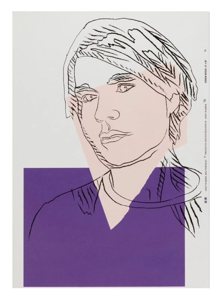 Serigrafía Warhol - Self-Portrait