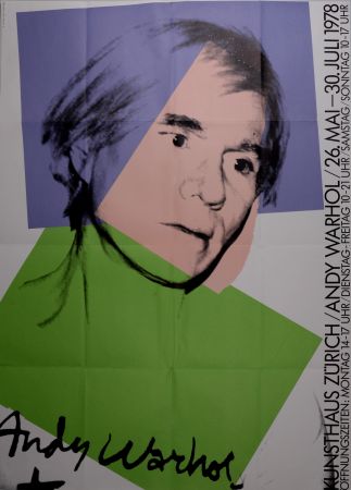 Litografía Warhol - Self-portrait, 1978 - Large sought-after poster