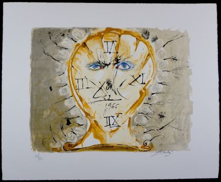 Litografía Dali - Self-Portrait Sundial