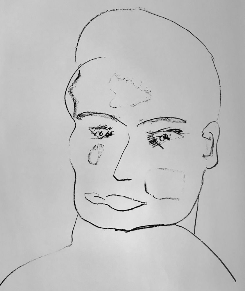 Litografía Francis - Self Portrait