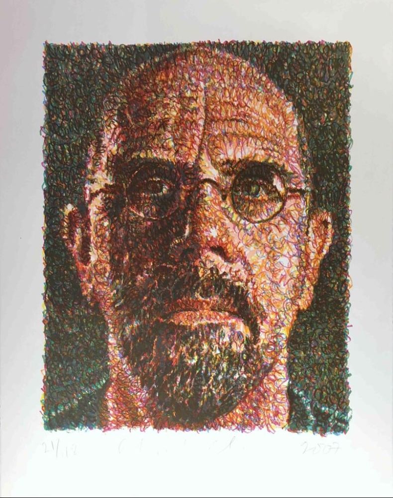 Serigrafía Close - Self Portrait (Lincoln Center)