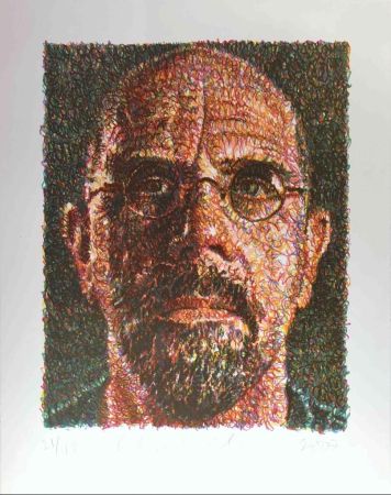 Serigrafía Close - Self Portrait (Lincoln Center)