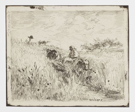 Sin Técnico Daubigny - Sentier dans les Blés (The Path in the Wheatfield)