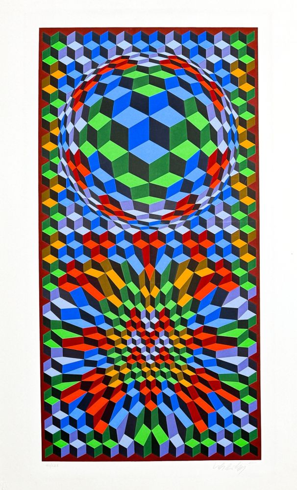 Serigrafía Vasarely - Senza titolo